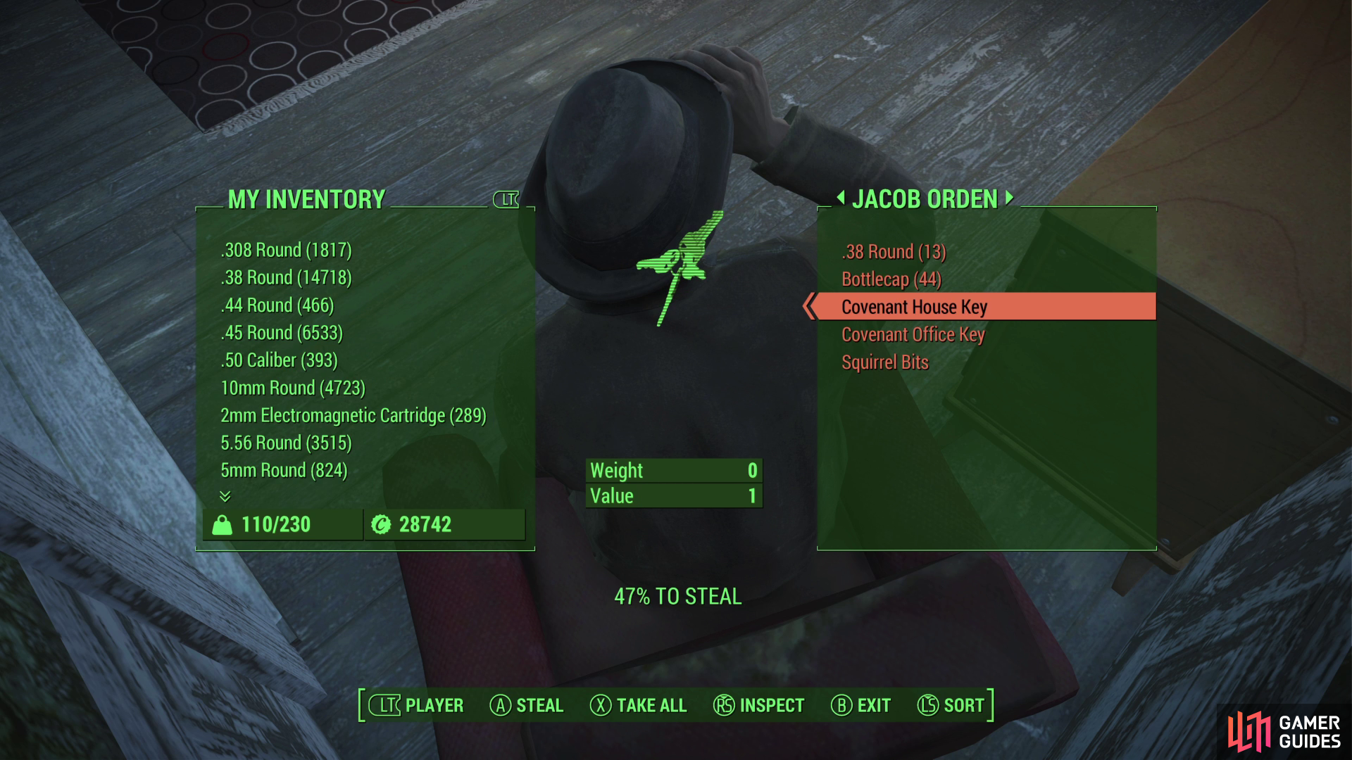 If you can&rsquo;t pick an [Advanced] lock, steal a Covenant House Key from a resident of Covenant.