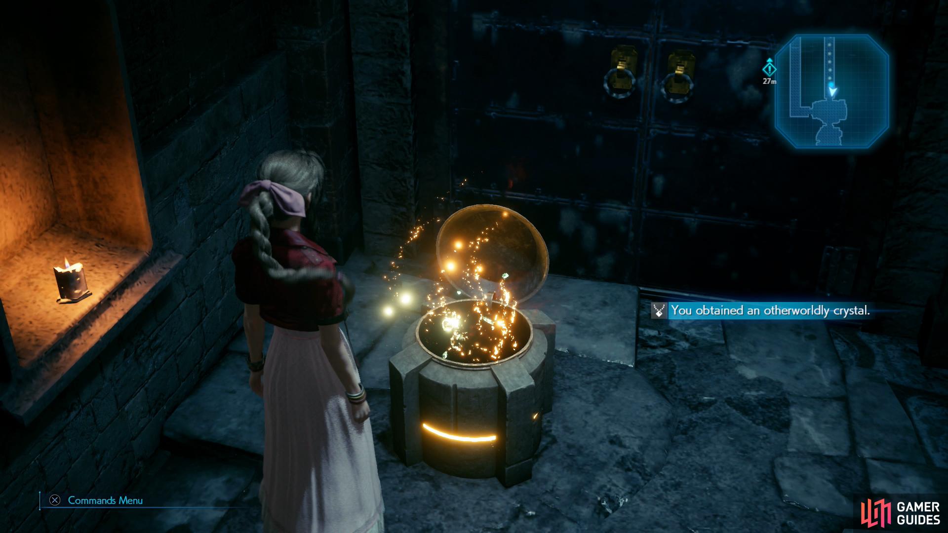 Another secret chest in Corneo&rsquo;s mansion contains an Otherworldly Crystal.
