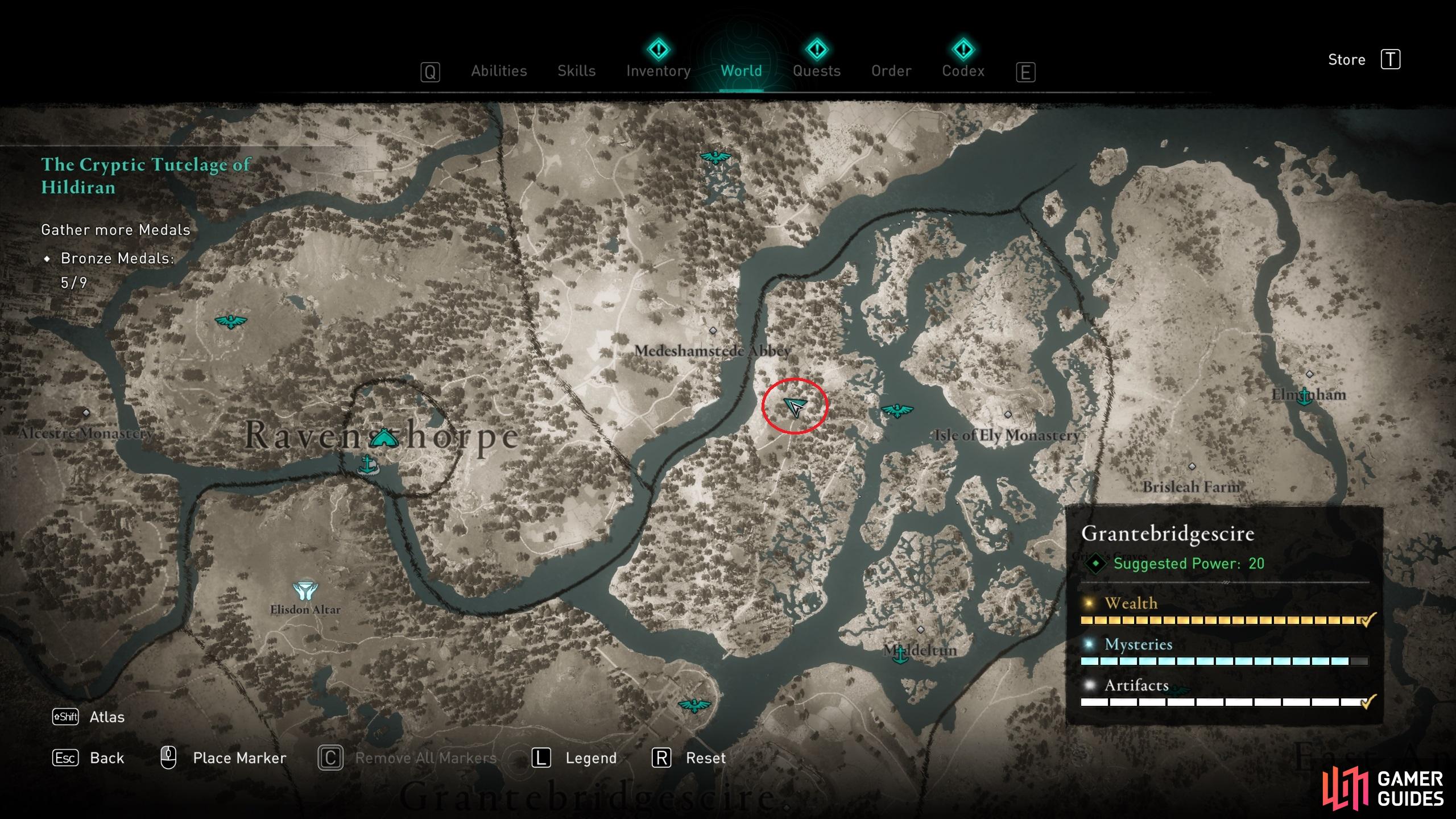 The location of the chapel where you&rsquo;ll find fireflies in the graveyard, east of Ravensthorpe.