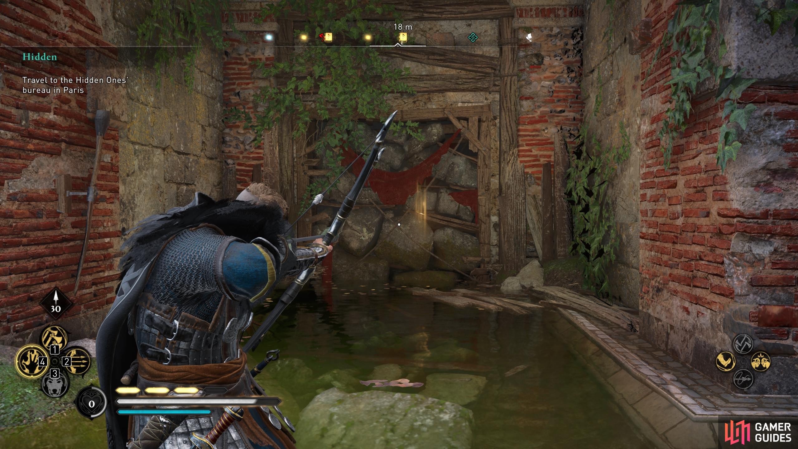 Once you&rsquo;ve destroyed the northern wall, you can do the same to the barricade beyond it to access the Book of Knowledge.
