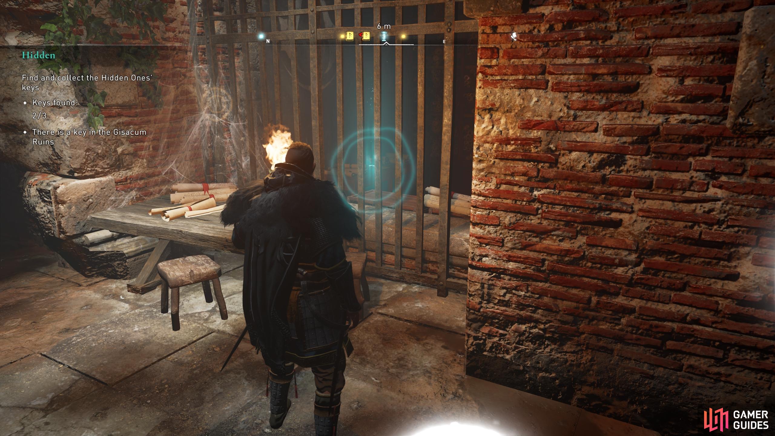 You&rsquo;ll find the key on the eastern side of the room.