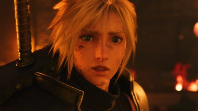 Cloud looking shocked.