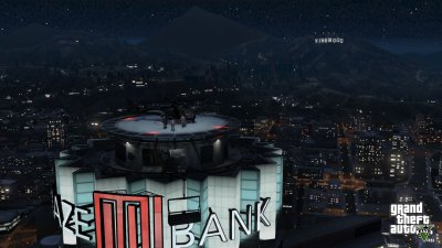Buzzard on the bank tower