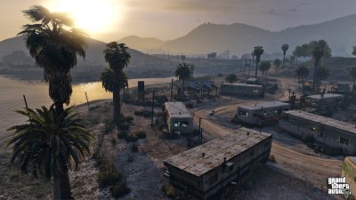 Dusty morning in stab city