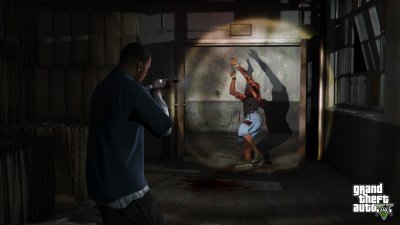 Franklin with flashlight