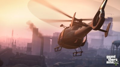 Helicopter heads out