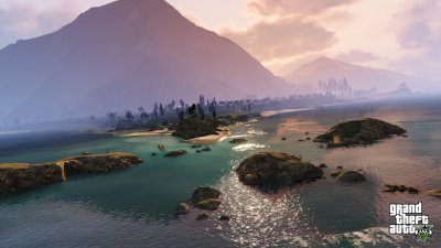 Lake and mountain