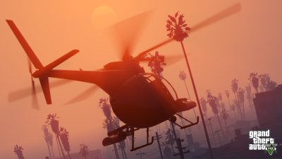 Helicopter Sunset