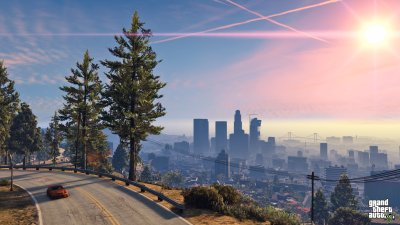 Los santos afternoon skyline