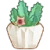 "Big Flowered Rhino Horn Potted Plant" icon