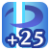 "Avoid +25" icon