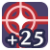 "Hit +25" icon