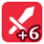 "Strength +6" icon