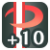 "Dodge +10" icon