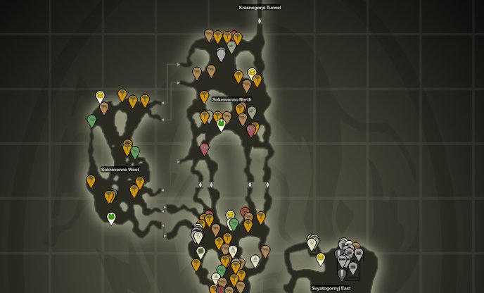 Metal Gear Solid Delta: Snake Eater interactive map