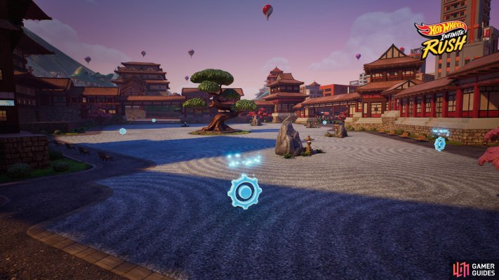 Drifty Temples Gear, locations 1-5