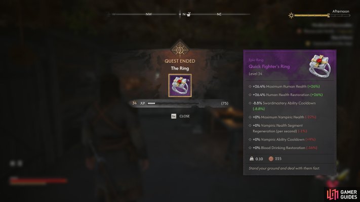 Quick Fighter's Ring