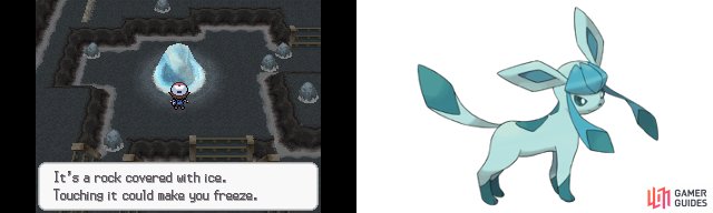 Glaceon fans will want to bring their Eevee to the Icy Rock.