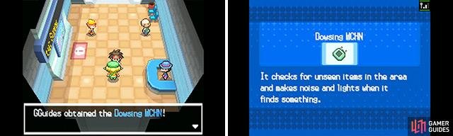 The Dowsing MCHN (Machine) allows you to search for hidden items on the floor. Of course we&rsquo;ll tell you where to find them regardless.