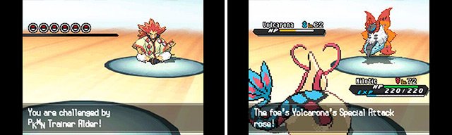 Alder is the former Pok&eacute;mon League Champion and has some interesting Pok&eacute;mon to fight.