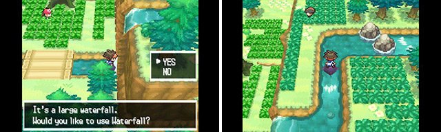 The waterfall here is easy to find as it&rsquo;s right near the entrance. Simply Surf up to it and use Waterfall.