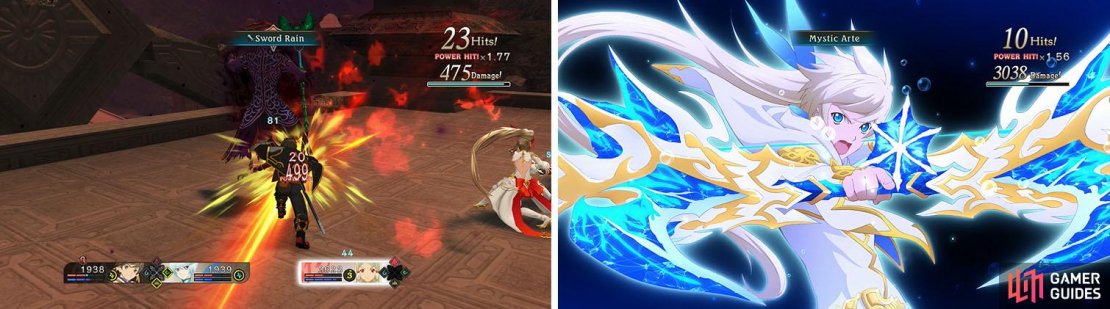Attack the boss&rsquo; weakness and armatize with Mikleo to use his Mystic Arte