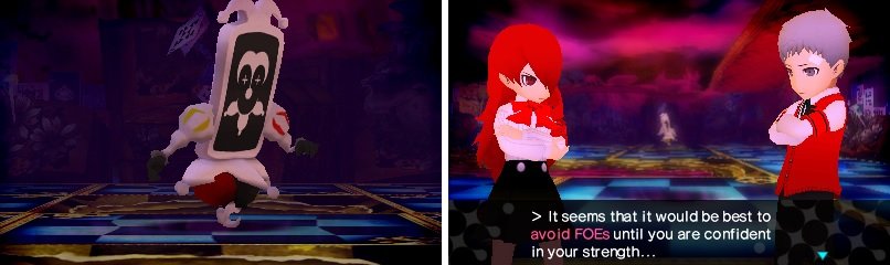 FOEs are shown while you wander around the dungeons and are pretty strong, so it&rsquo;s best to avoid them until you get stronger.