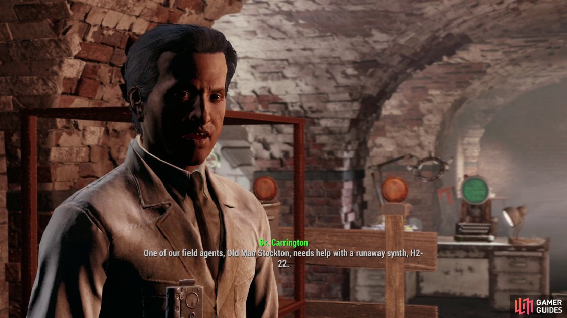 After completing &ldquo;Tradecraft&rdquo;, talk to Dr. Carrington to start &ldquo;Boston After Dark&rdquo;,