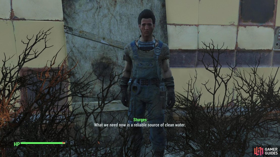 Next up Sturges will ask you to secure them a source of drinking water.