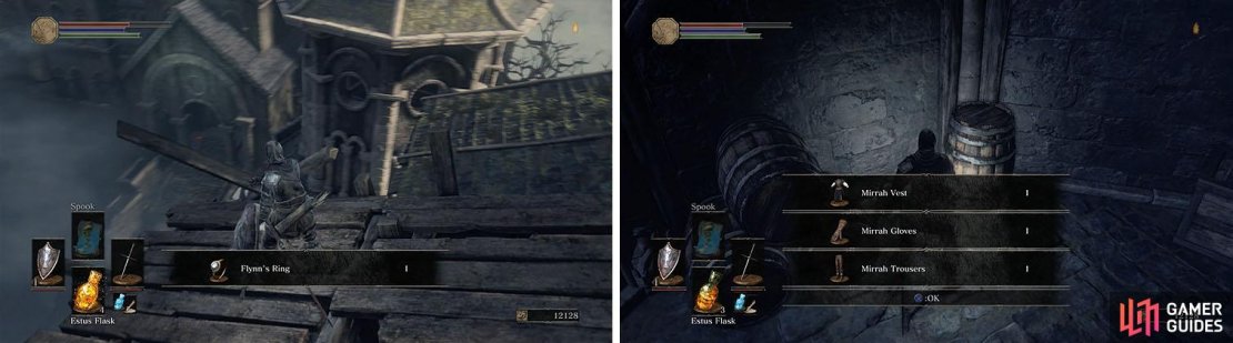 Collect the Flynn&rsquo;s Ring and make your way down the tower for more treasure.