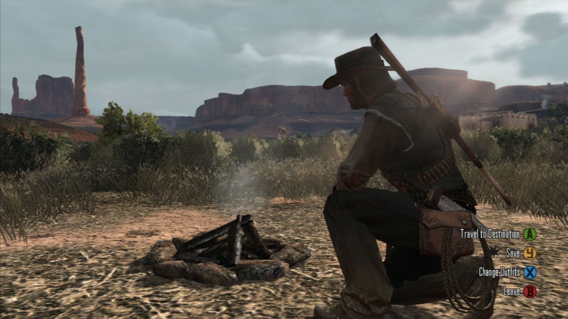 Camp it Up  It&rsquo;s a pretty big game world, massive in fact. And whilst you&rsquo;re more than welcome to ride your horse all the way around, that can take an awfully long time to do. So to save yourself a ton of time, why not teleport from waypoint to waypoint instead?  Simply set your waypoint on the map, then go find a flat bit of land in the outback near you and set up camp. From here, you can travel immediately to your next waypoint from anywhere in the map in a matter of seconds!  No cost, no mucking around and no hassle! Granted, you might not get to appreciate the scenery, but it makes getting through the game a whole lot less laborious!