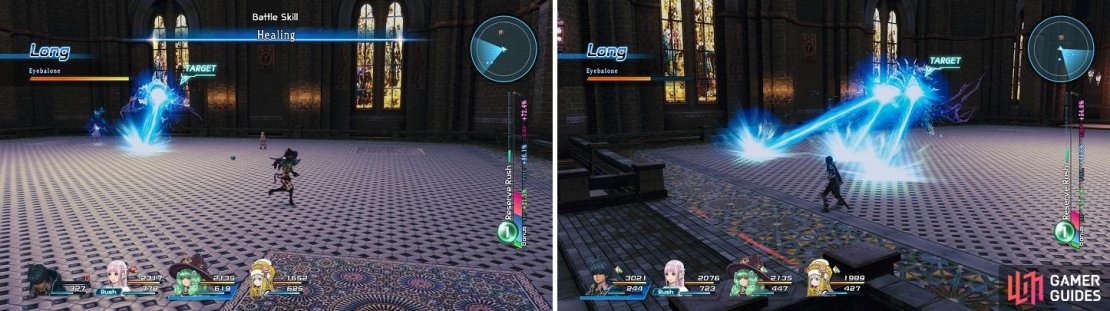 The Eyebalone&rsquo;s laser attacks should definitely be dodged, as it&rsquo;s possible they can kill a character quickly.