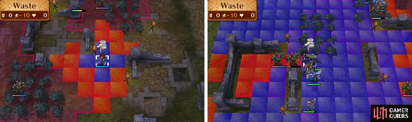 In this example, &ldquo;Waste&rdquo; greatly restricts movement for all grounded units.