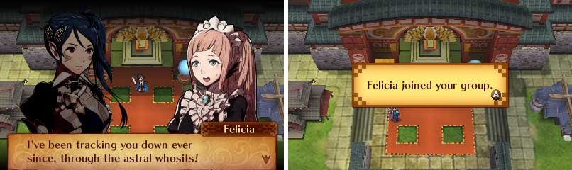 If you&rsquo;re playing as the male Avatar, Jakob be here, not Felicia.