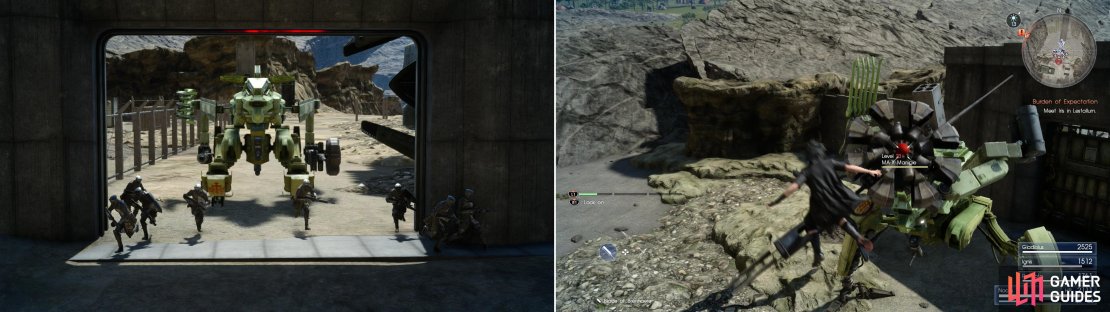 When you reach the entrance to the Disc of Cauthess you&rsquo;ll be greeted by some occupying imperials (left), the real threat here is the MA X Maniple (right).