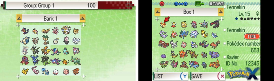 Pokemon that can&rsquo;t be sent to 6th generation games will be highlighted.