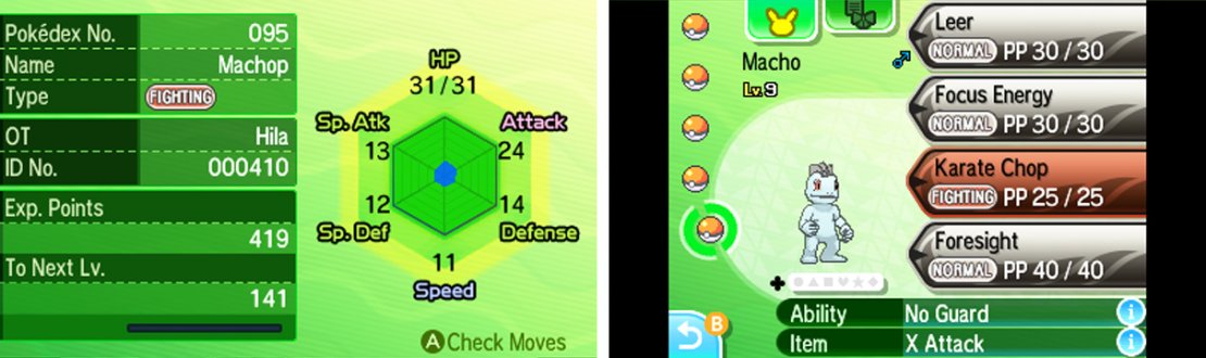 Machop comes with an X Attack, but it&rsquo;s useless as a held item.