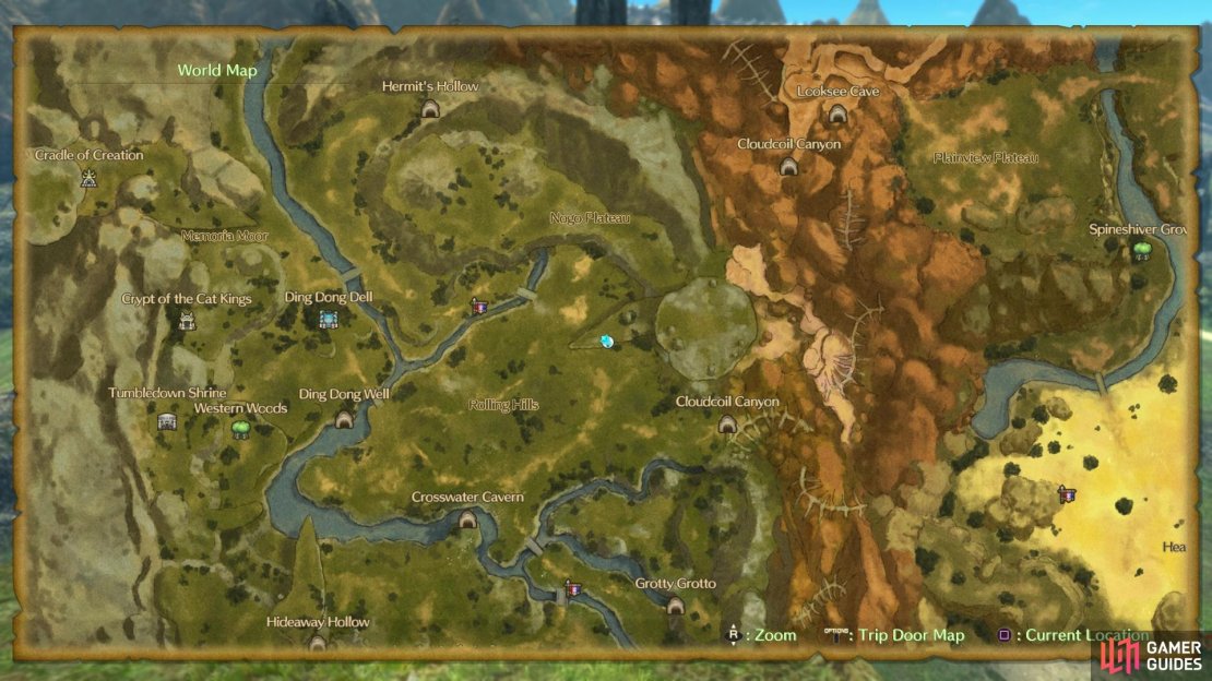 Dekkah&rsquo;s initial location near Ding Dong Dell