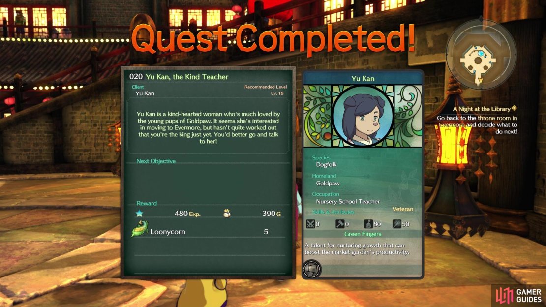 Sidequest 020 gives you the Loonycorn needed to finish Alice&rsquo;s quest