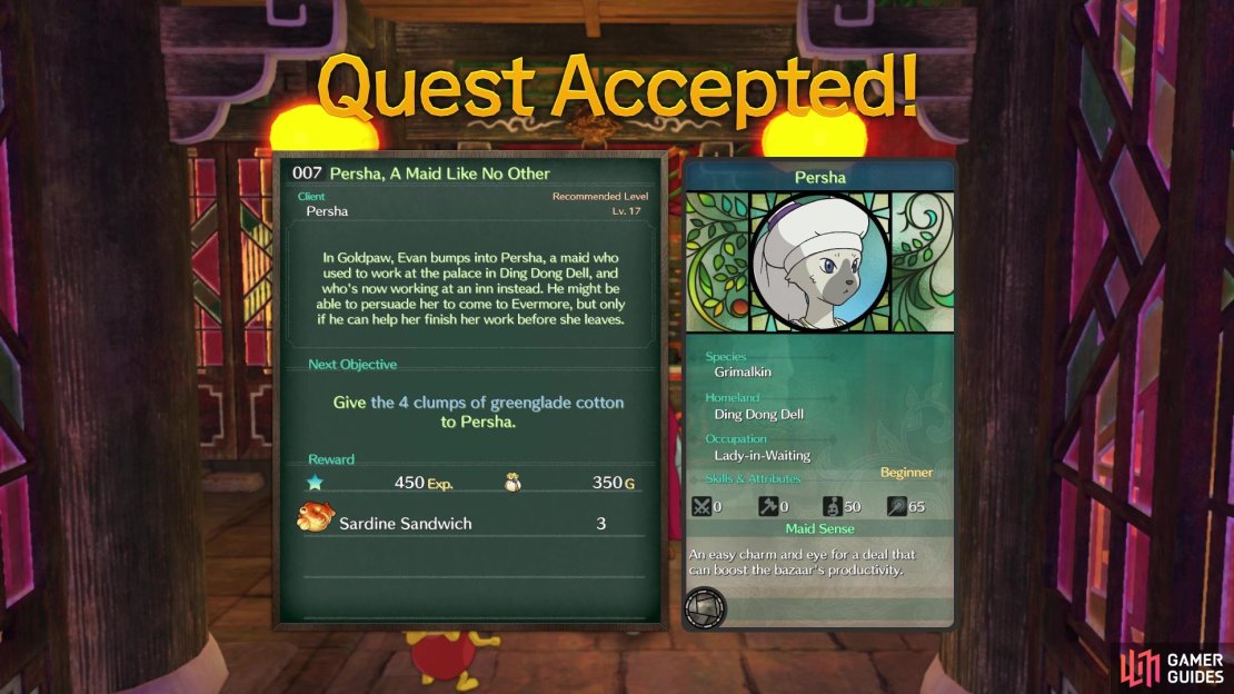 You&rsquo;ll know a sidequest rewards a new citizen by the stats card on the right side