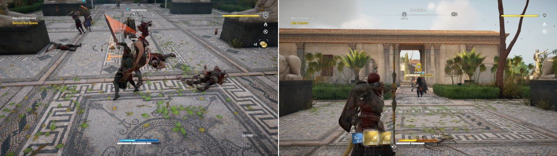 Thwart Venator&rsquo;s soldier&rsquo;s (left) then put down Venator himself (right).