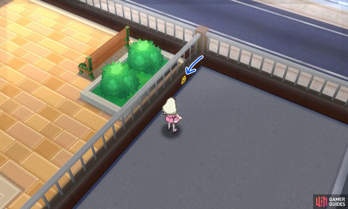 010: Top left corner of the police station parking lot.