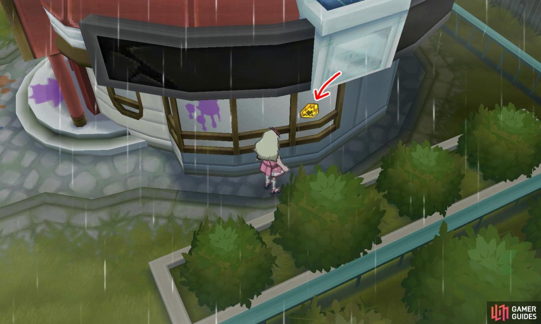 076: South facing wall of the abandoned Pokemon Center.
