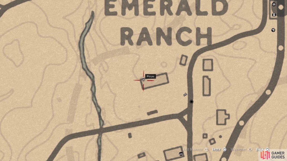 The location of the Goat Carriage card on the map