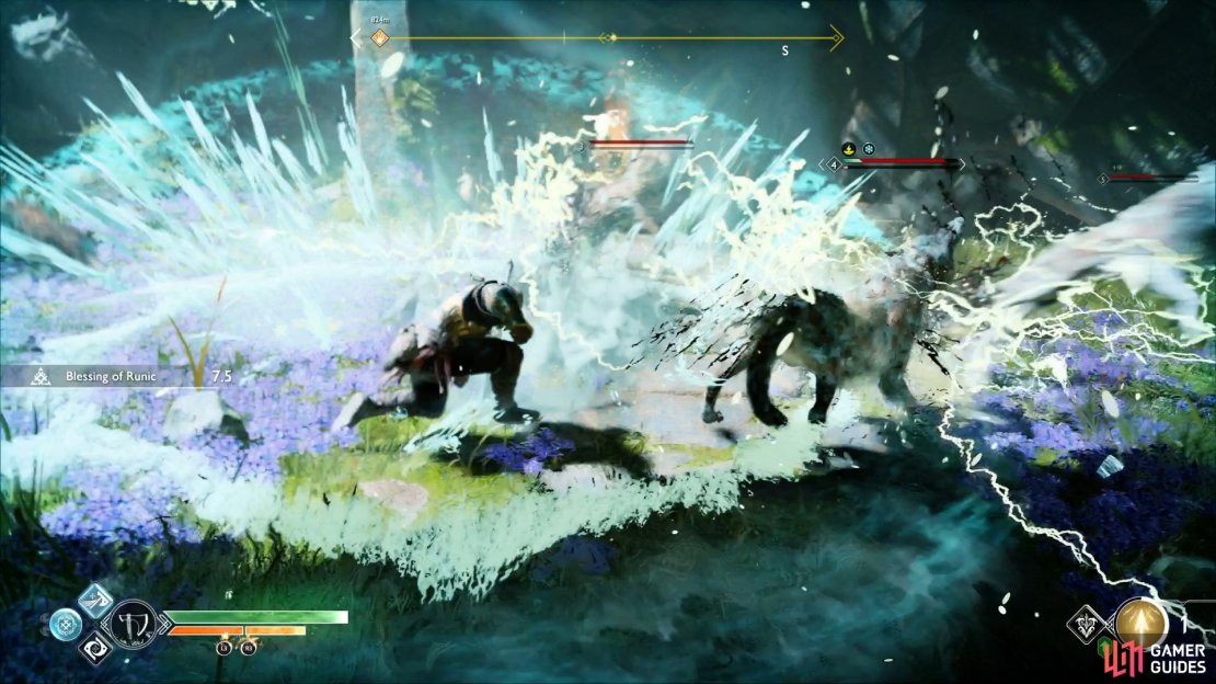 Ivaldi&rsquo;s Anvil makes quick work of these Wolves.