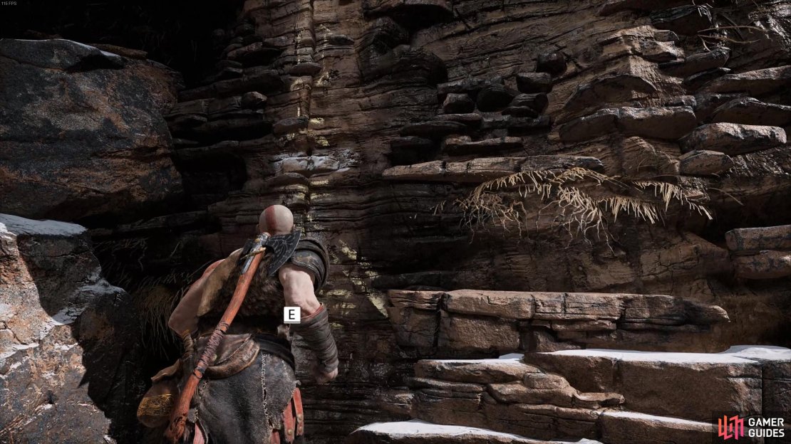 Look out for runic markings like these to see where you can climb.