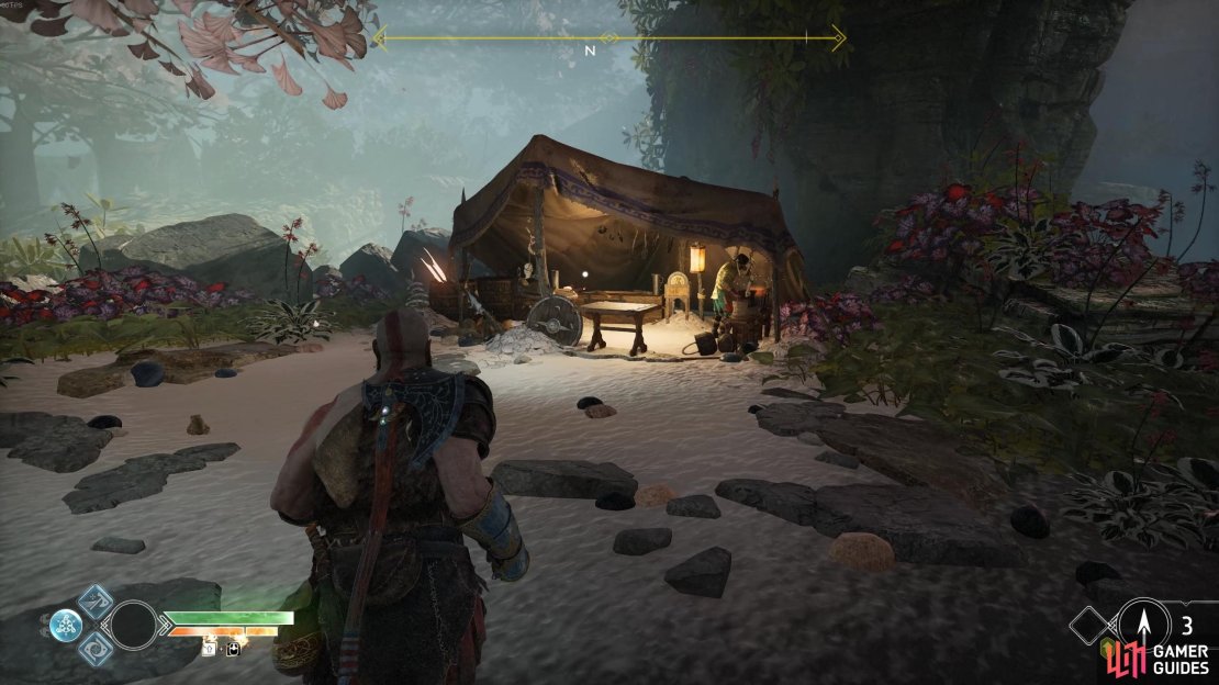 Take some time to upgrade your gear at Sindri&rsquo;s shop here.
