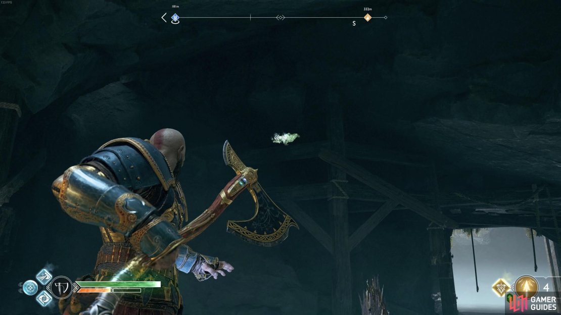 Look behind Sindri&rsquo;s shop to find the first Raven of the Stronghold.