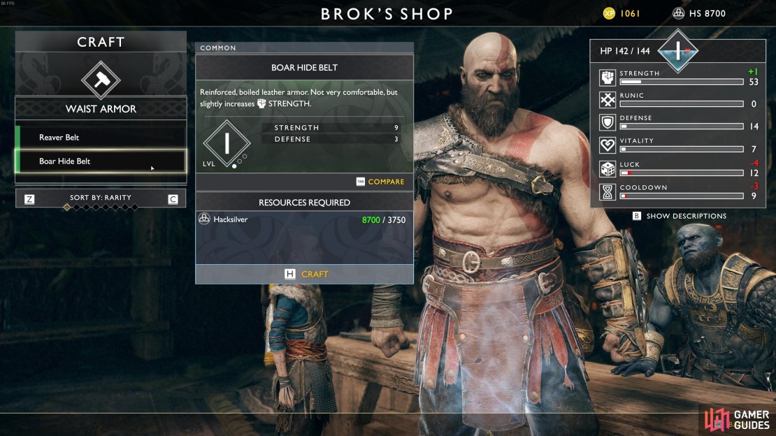 Try to upgrade Kratos&rsquo; gear and skills as much as possible before you begin exploring.