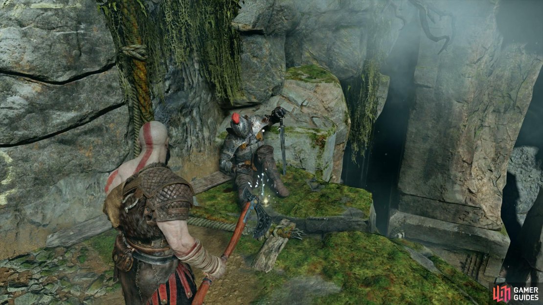 You&rsquo;ll find this by dropping the chain before you cross the bridge to Brok&rsquo;s shop.